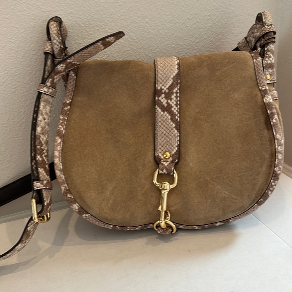 Michael Kors tan suede Crossbody bag